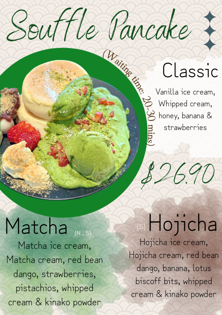 whole basque cheesecake & pancake poster